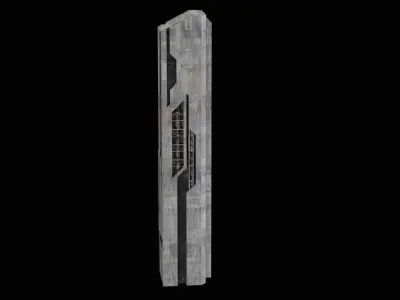 scifi buildings 1 Free 3D model