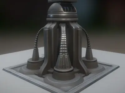 Animated Tower Low-poly 3D model