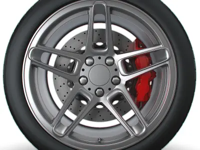 AC SCHNITZER type II wheel 3D model
