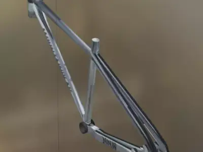 Mountain Bike Frame MountainPeek Ninja LowPoly 3D Model Low-poly 3D model