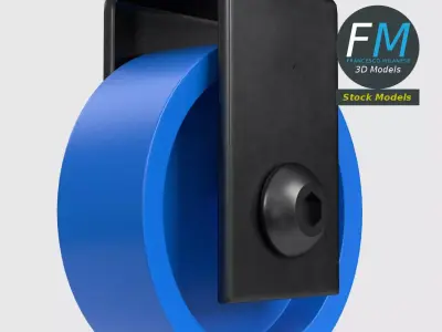 Small plastic wheel 3D model