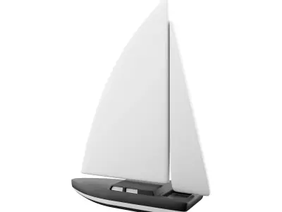 3d travel boat cartoon icon 3D model
