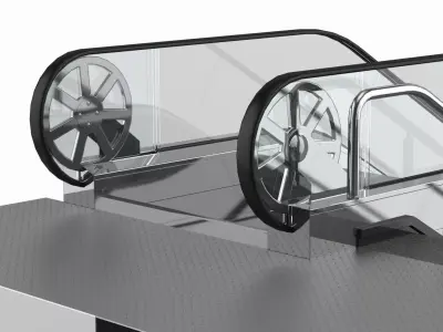 Equipment Dual Escalator 3D model