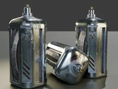  gas bolon  Low-poly 3D model