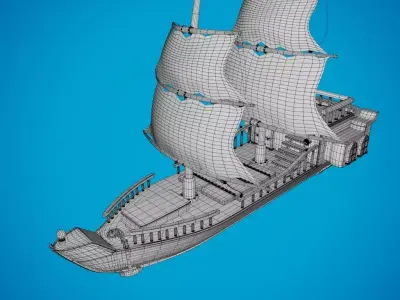 Fishing boat 3D model by Cuchata3D from CGTrader (Textured)