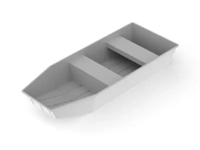 Flat Boat 3D model