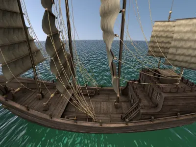 sailing boat 3D model purchase