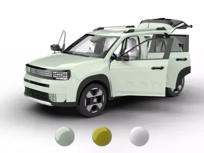 Fiat Grande Panda Petrol 2026 HQ 3d model 3D model