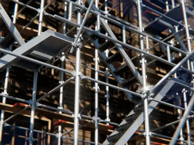 Modular scaffold staging platform 3d model kit for construction 3D model