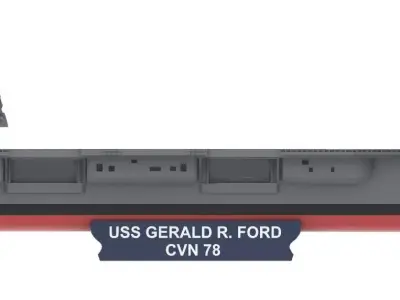 USS Gerald R Ford  3D print model