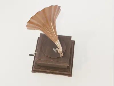 Gramophone 3D model 4