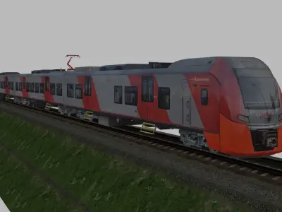 Siemens Desiro ML Low-poly 3D model