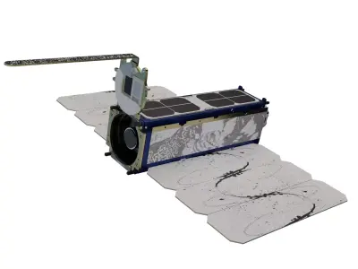 PLANET Dove Cube Satellite Free 3D model