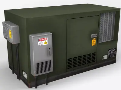 Electrical Box 5 Low-poly 3D model