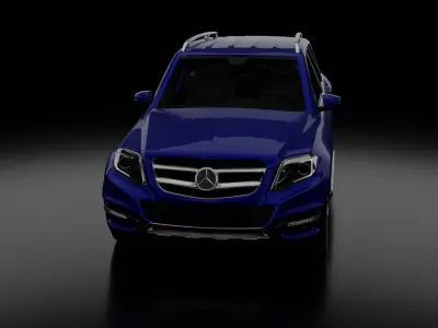 GLK 350 GLTF File with Detailed Material-Based Texturing Free 3D model