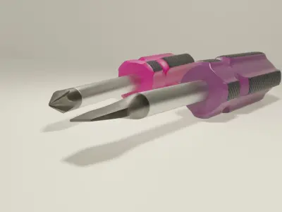 Screwdrivers 01 Low-poly 3D model