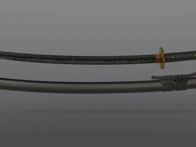 Katana With 4k Textures 3D model