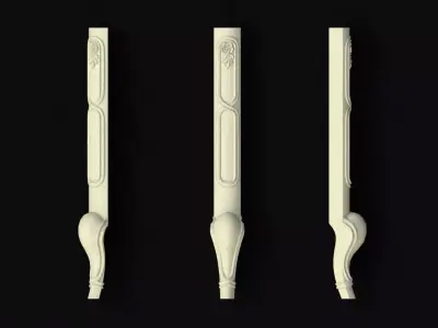 leg High quality 3d models for processing on a cnc machine 3D model 45