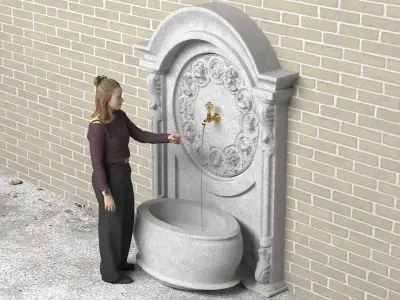 Historic Fountain 2 3D model