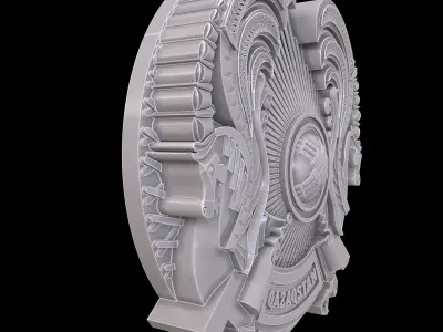 State Emblem of the Republic of Kazakhstan 3D print model