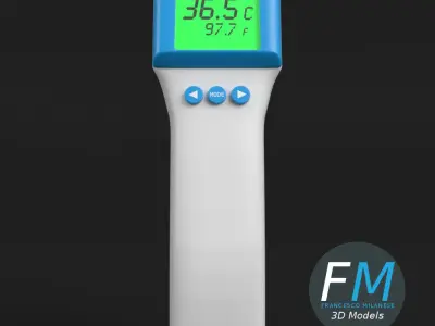 Forehead thermometer 3D model