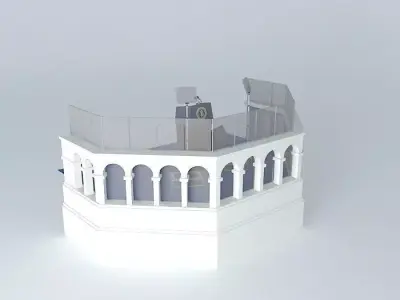 Presidential inauguration podium. Free 3D model