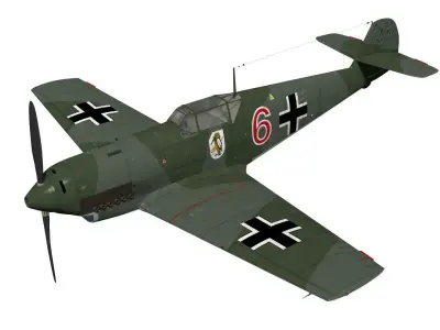 Messerschmitt Bf 109 D 3D model