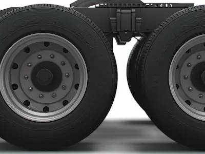 Tesla Semi Truck 2023 wheel 3D model