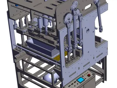 Jelly food filling machine 3D model