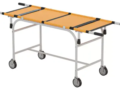 Hospital Ambulance Stretcher Trolley 3D model