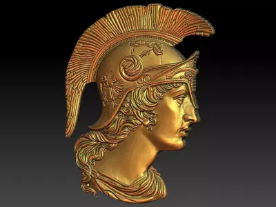 Roman warrior CNC Relief Model 3D print model purchase