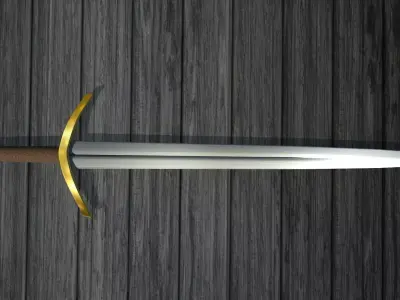 Medieval Classic Northern Sword GoT Robb Stark Sword 3D model