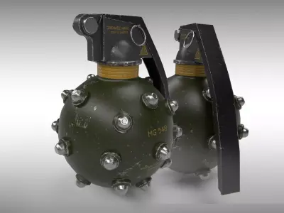 Hand Grenade - Low Poly - Game Ready Low-poly 3D model