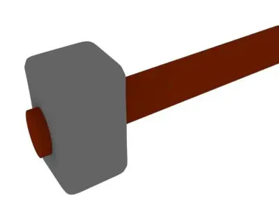 Hammer  Low-poly 3D model buy