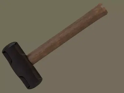 Short sledgehammer 3D model