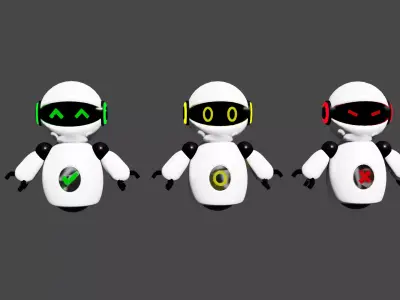 Mini robot 3D model get