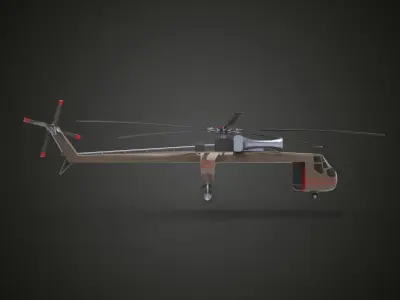  Sikorsky CH-54 3D model