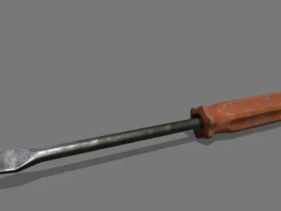 screwdriver Low-poly 3D model 31