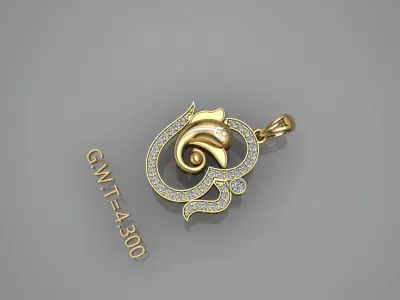 FASHION  PENDANT 3D model 3