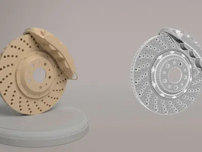 Car Disk Brake 3D model