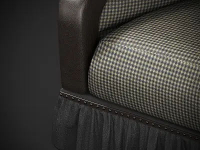 Antique sofa  3D model