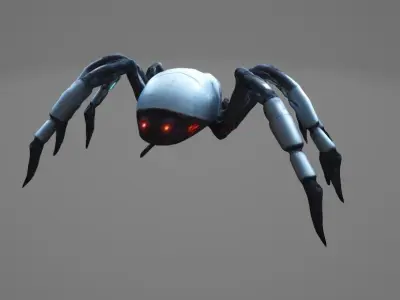 Cyberpunk Robot Spider 3D model purchase