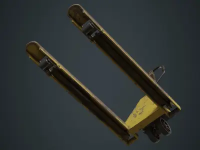 Pallet Jack 3B Low-poly 3D model