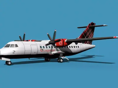 ATR-42-320 Logan Air 3D model