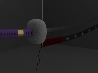 Trafalgar Law Katana - One piece Low-poly 3D model