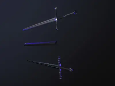 Medieval swords Low-poly 3D model buy