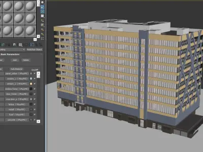 Business Centre Low-poly 3D model