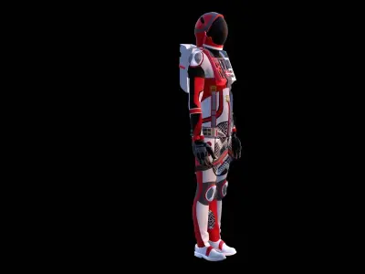 Astronaut Spacesuit Denmark 3D model
