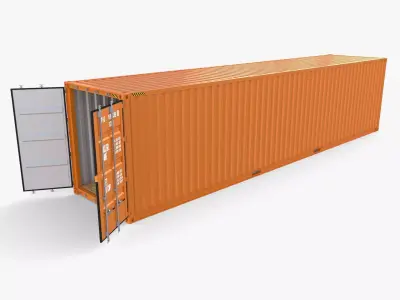 40ft Shipping Container High Cube 3D model