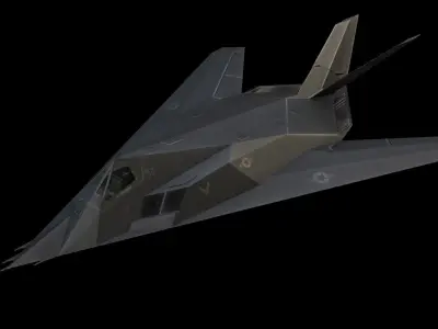 Lockheed F-117 Nighthawk Low-poly 3D model